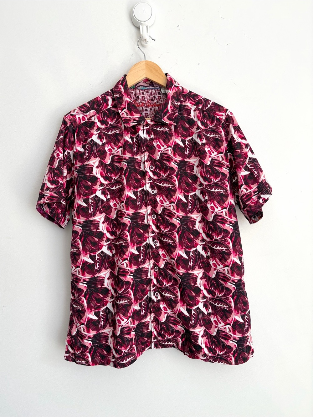 Robert Graham Cotton Floral Resort Core Shirt L